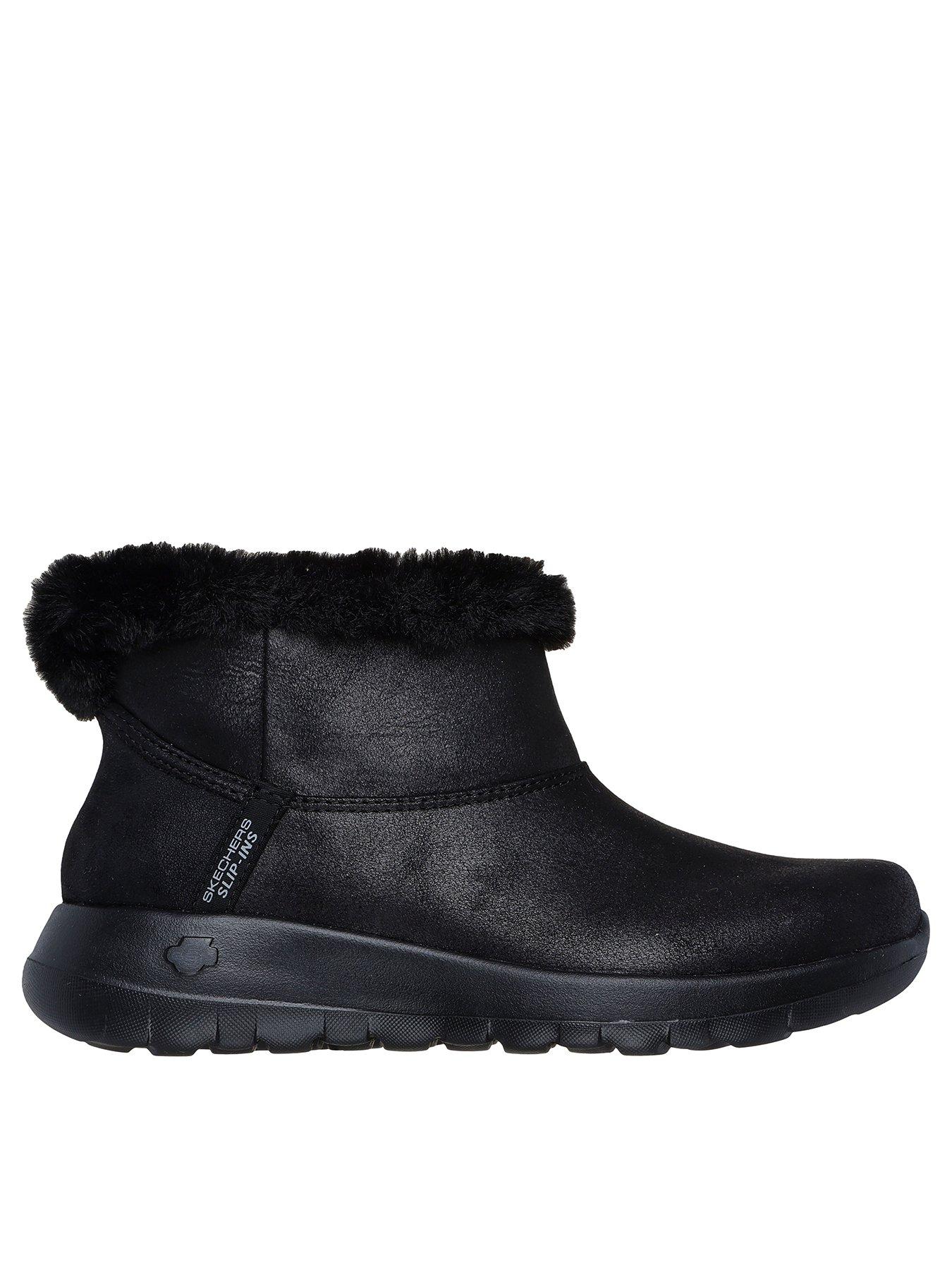 Skechers waterproof quilted bungee winter boots online