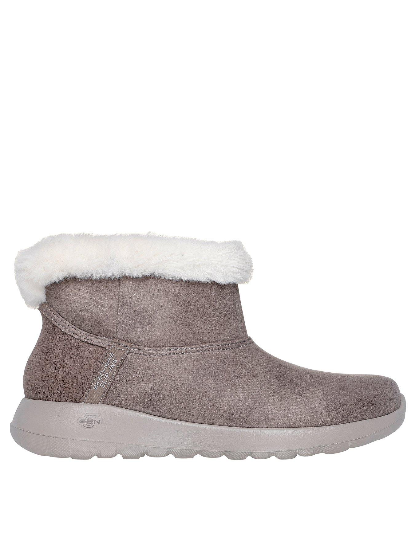 Slip Ins Perform Tex Chugga Boot Dark Taupe Grey