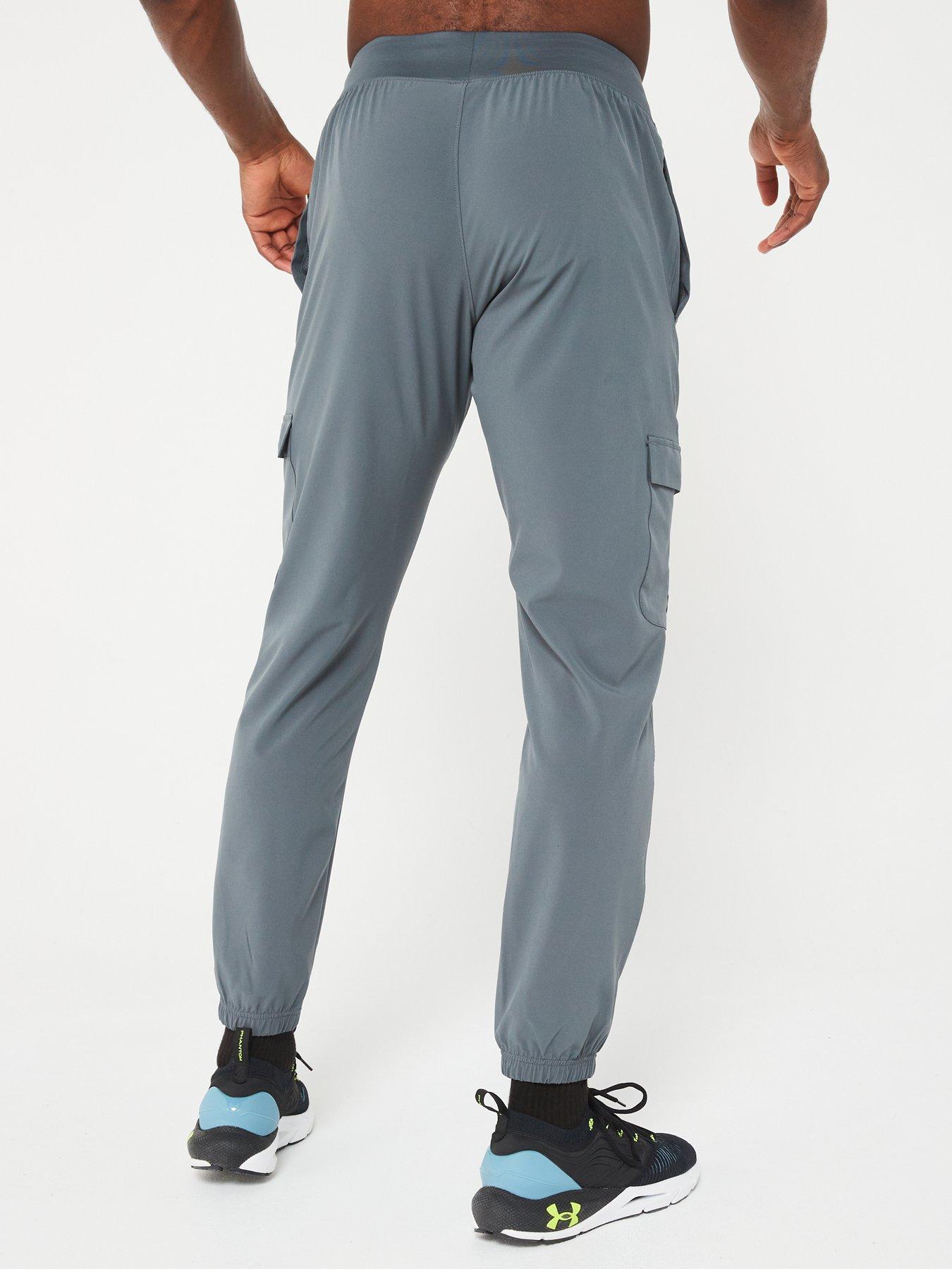 UNDER ARMOUR Mens Training Stretch Woven Cargo Pants - Grey | very