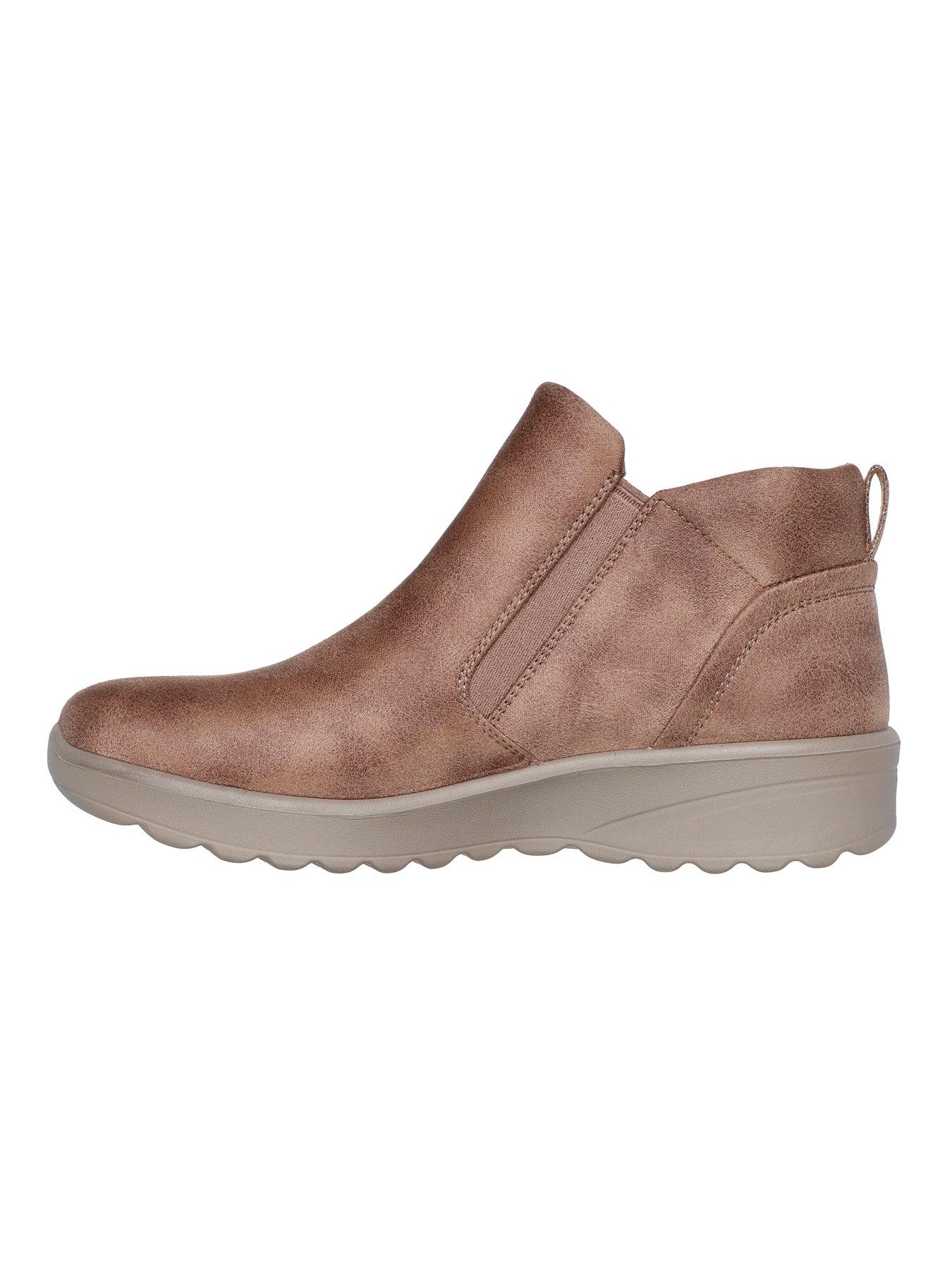 Image 5 of 5 of Skechers Lovely Vibe Side Zip Boots - Light Brown