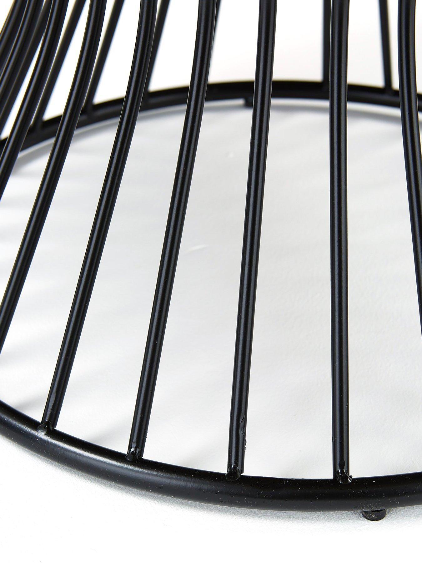Image 3 of 7 of Very Home Odem Round Coffee Table - Black/Walnut