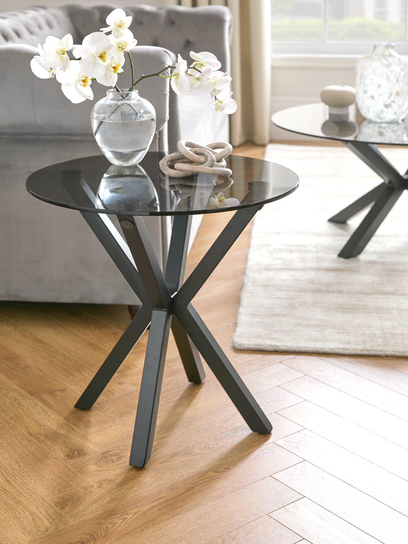 Image 1 of 6 of Very Home Chopstick Lamp Table - Black