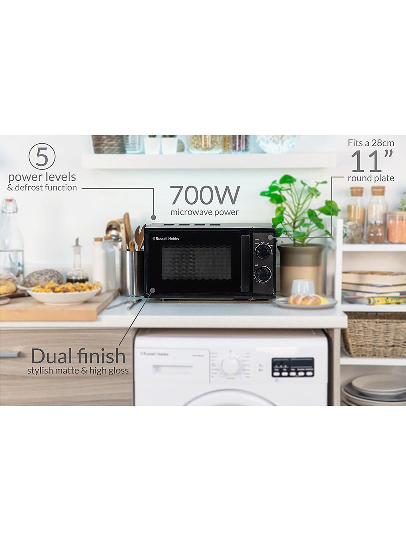 Image 3 of 7 of Russell Hobbs Textures 17L Black&nbsp;Microwave