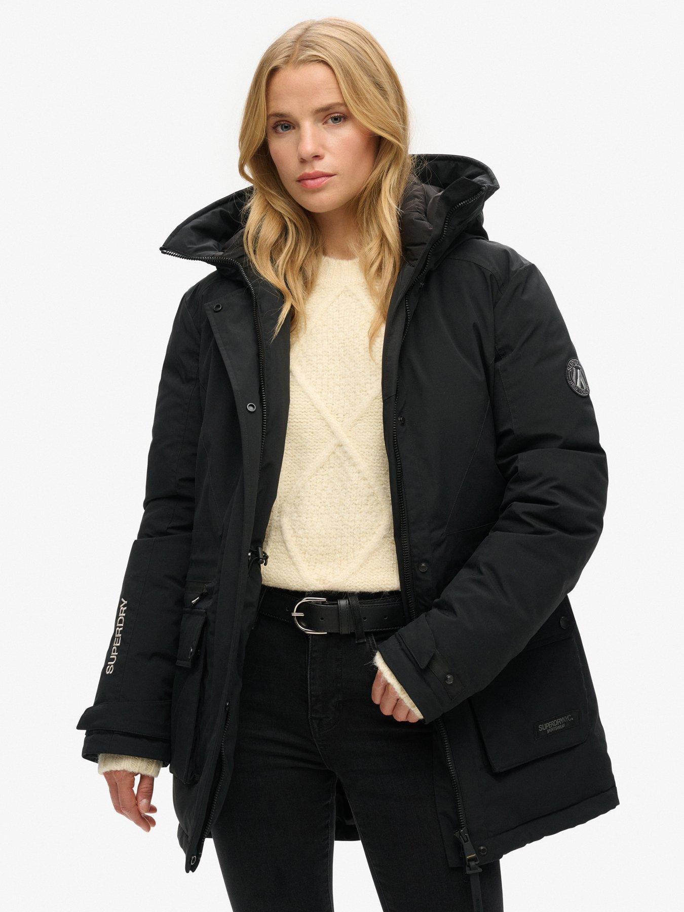 Padded parka coat womens clearance