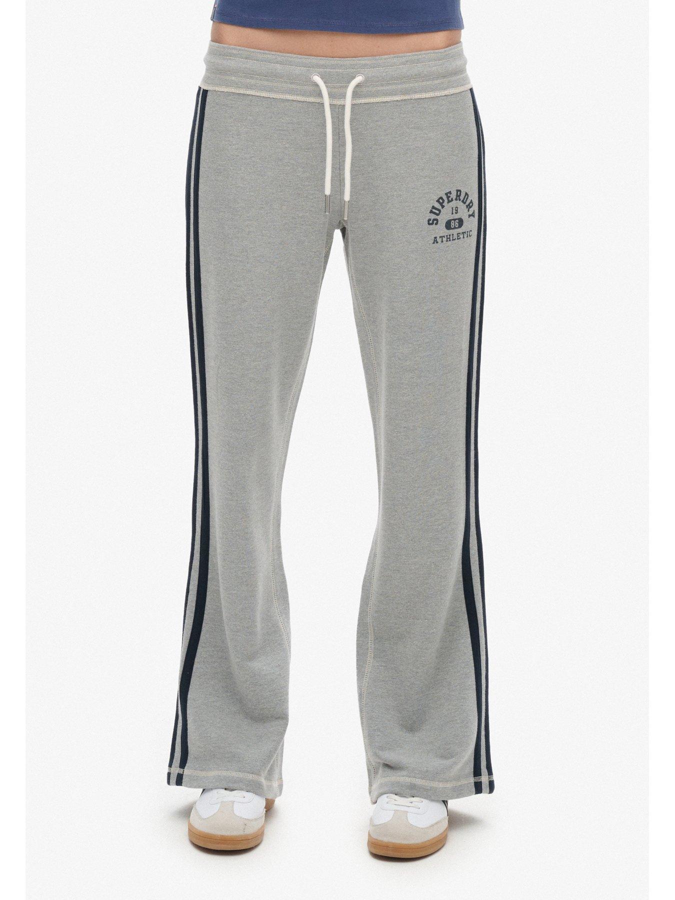 Superdry Athletic Stripe Flare Jogger Grey Very