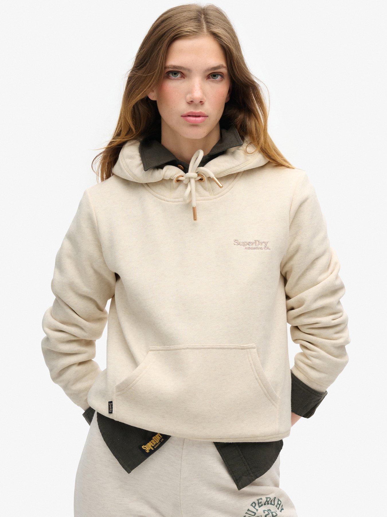 undefined Essential Logo Hoodie - Cream