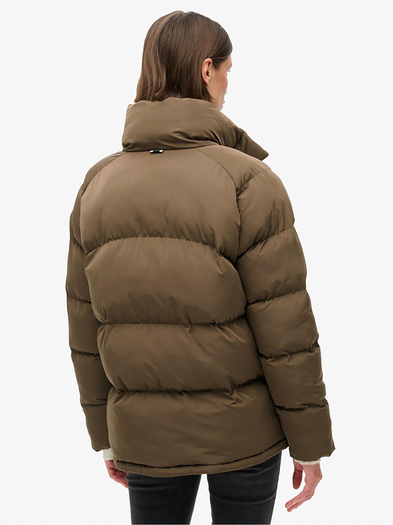 Padded Jacket Asos Design Brown Puffer Jacket Padded Jacket Asos