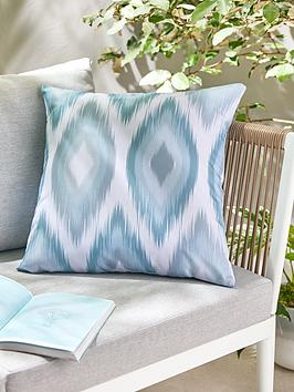Product photograph of Very Home Ikat Reversible Indoor Outdoor Cushion from very.co.uk