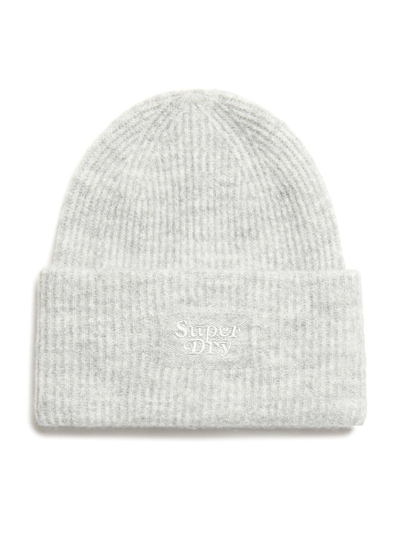 undefined Soft Rib Knit Beanie Hat - Grey