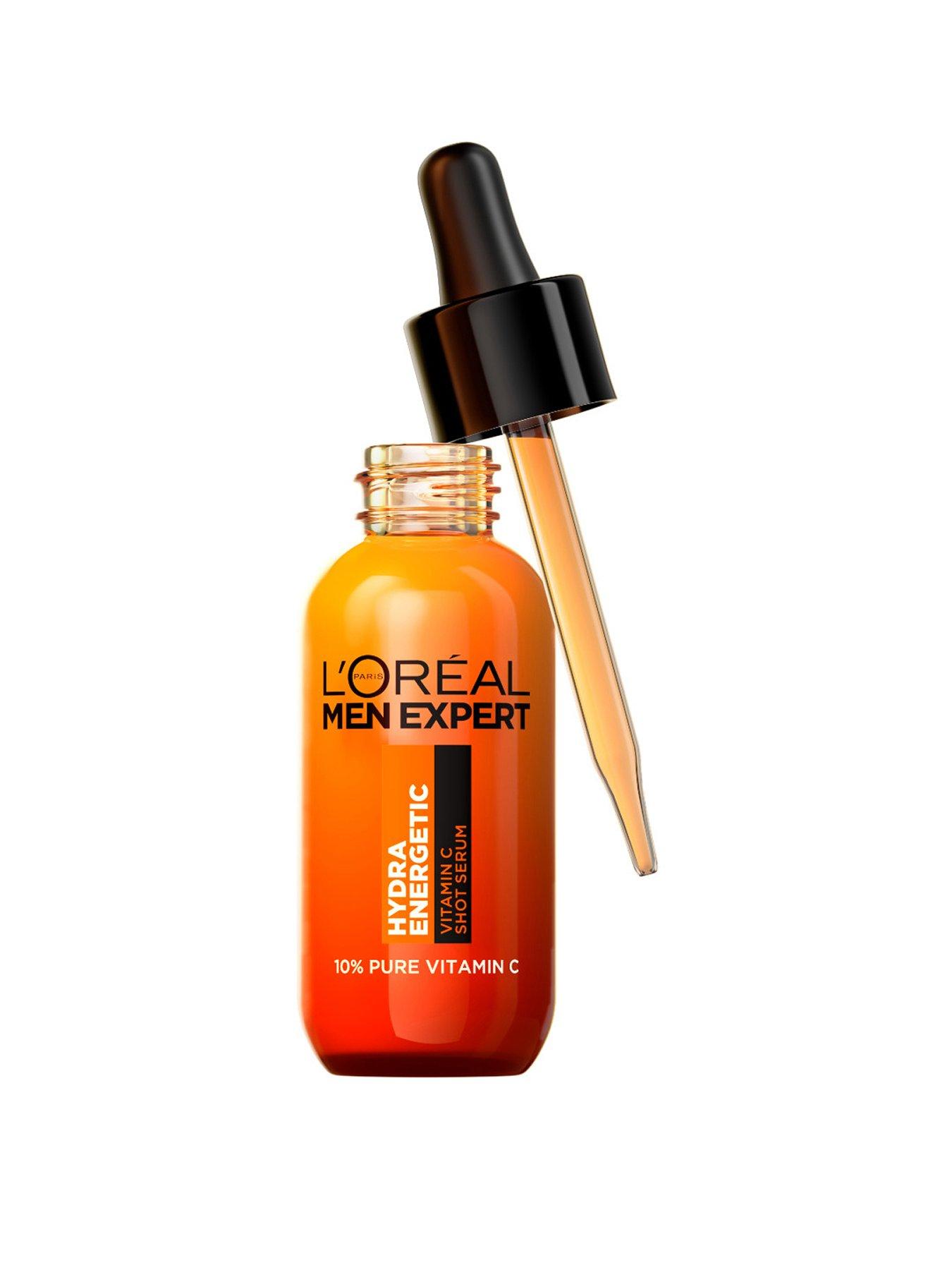 undefined LOreal Men Expert Hydra Energetic 10% Pure Vitamin C Shot Serum 30ml, for x2 Brighter, Smoother and Refreshed Skin