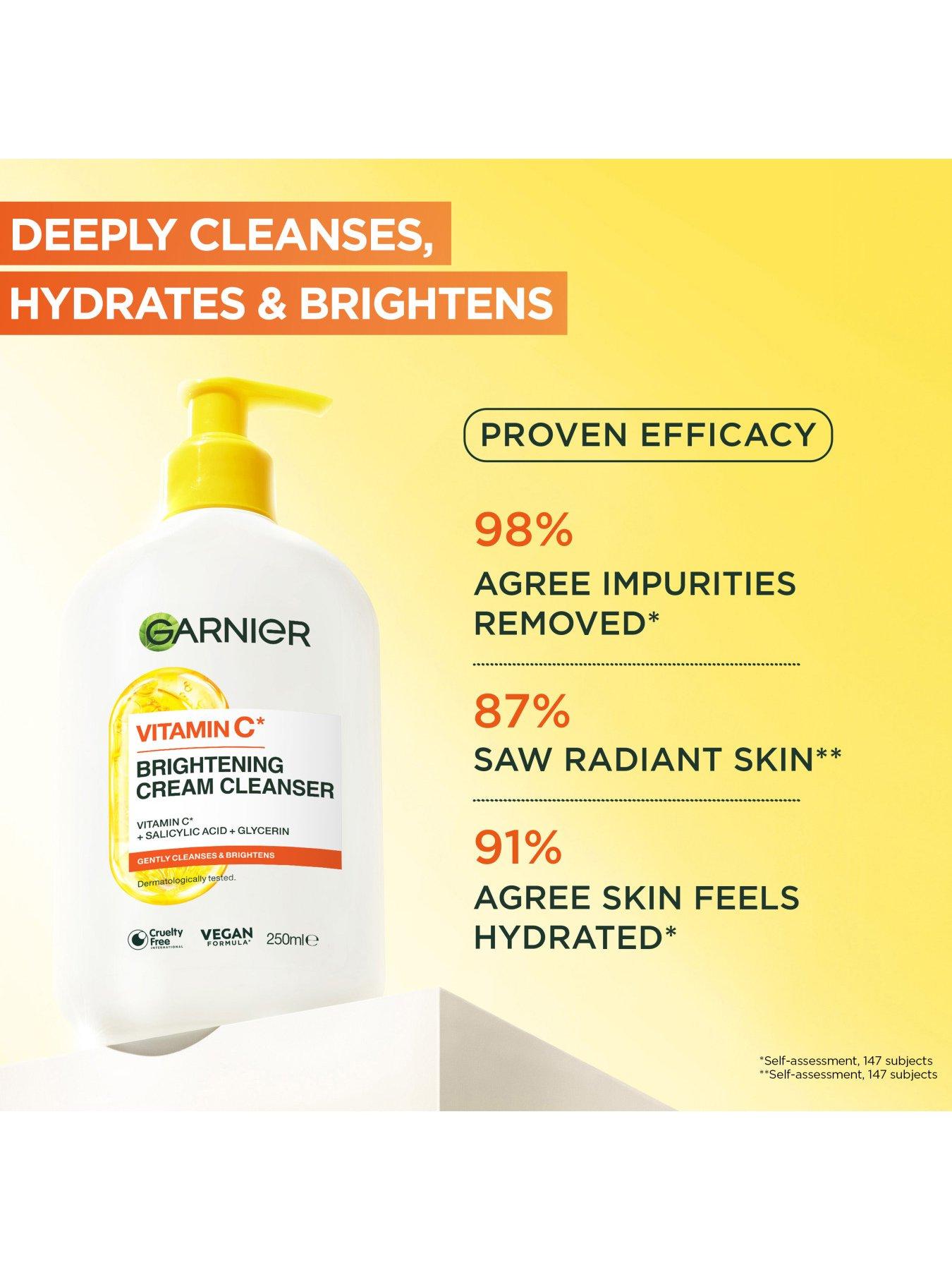 Image 2 of 5 of Garnier Skin Active - Vitamin C Brightening Foam Cleanser - for dull and uneven skin - gently cleanses, hydrates and boosts glow