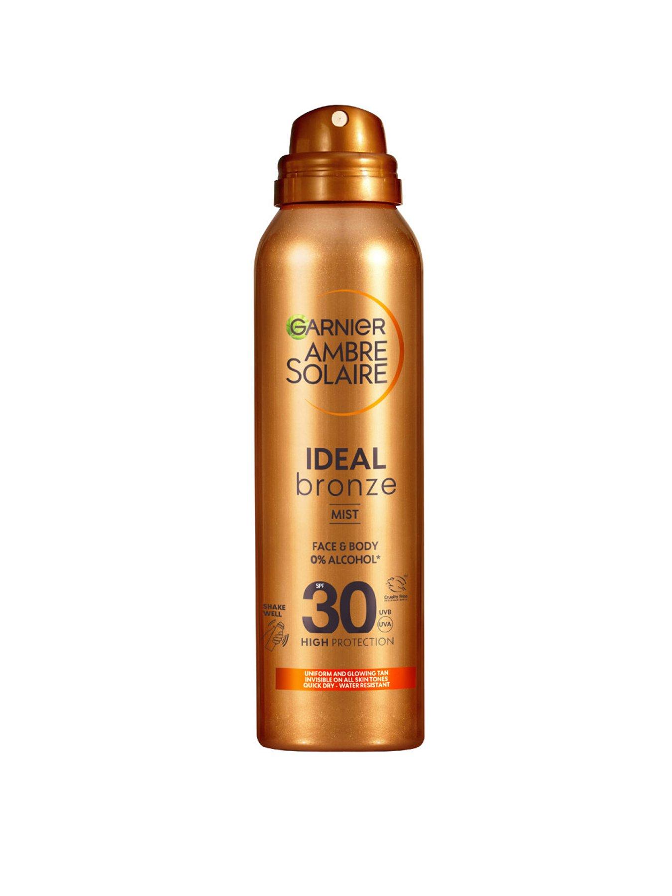 undefined Ambre Solaire Bronze Tanning Mist,  Invisible on All Skin Tones, Quick Dry - Water Resistant, 0% Alcohol, High UV Protection SPF30 (150ml)