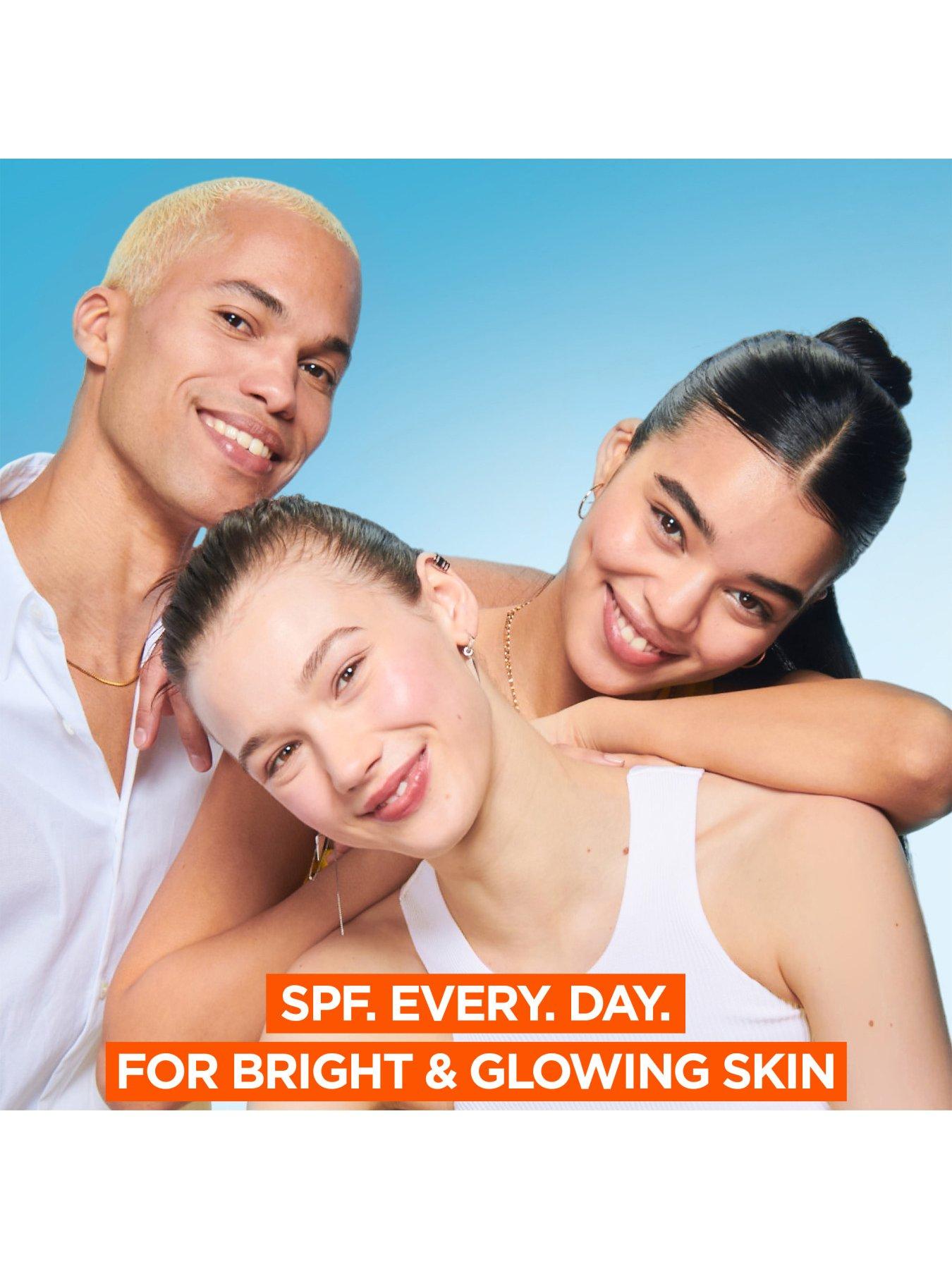 Image 2 of 7 of Garnier Vitamin C Daily UV, Invisible Brightening Fluid, SPF50+, Prevents + Corrects Sun Damages, Face &amp; Neck, For all skin types, Cruelty Free, Vegan, 50ml