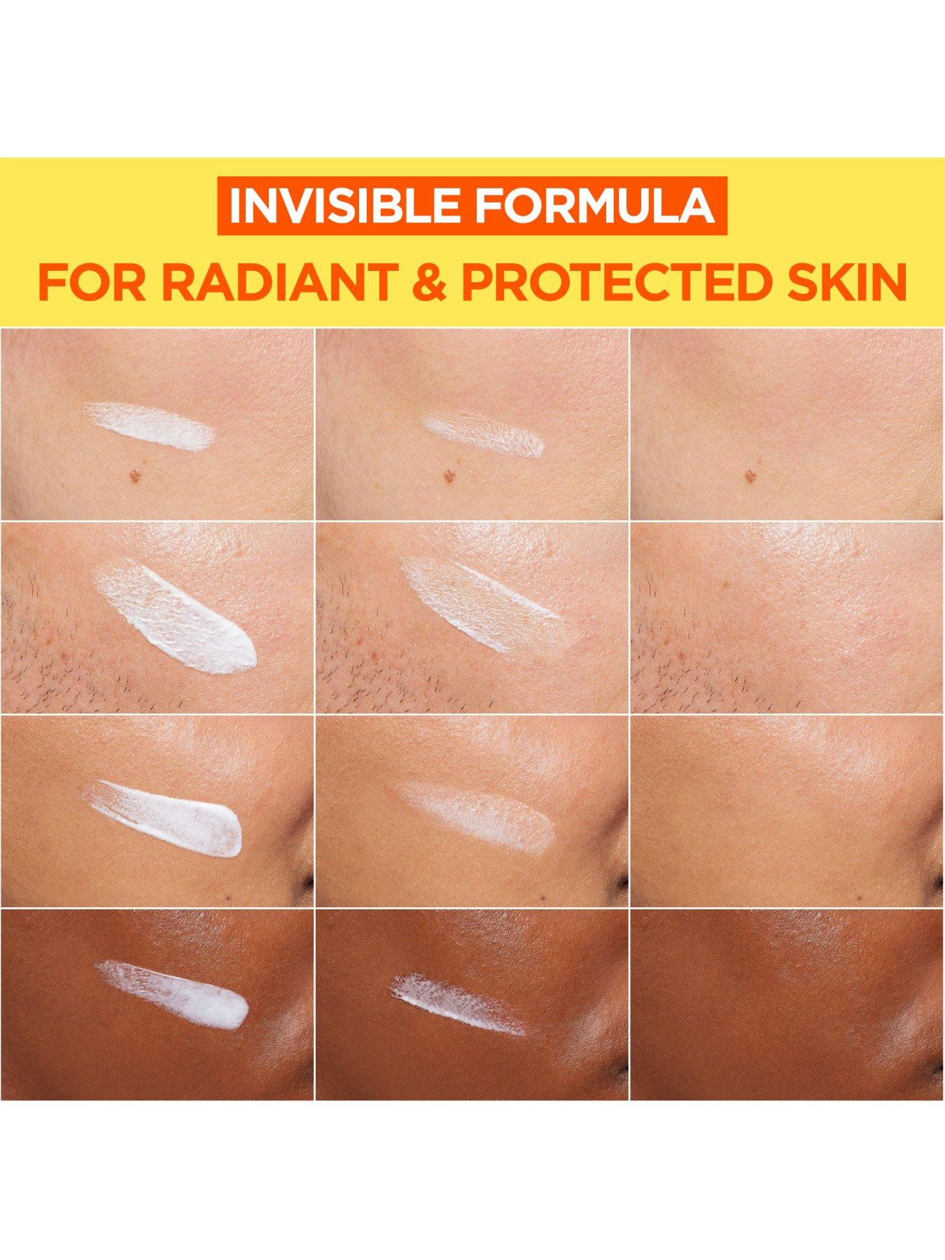 Image 6 of 7 of Garnier Vitamin C Daily UV, Invisible Brightening Fluid, SPF50+, Prevents + Corrects Sun Damages, Face &amp; Neck, For all skin types, Cruelty Free, Vegan, 50ml