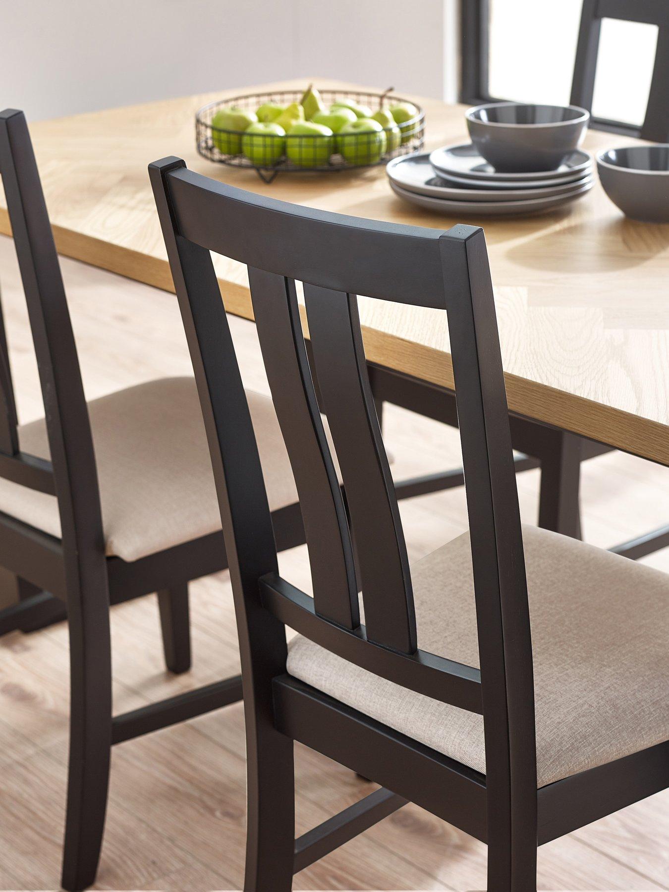 Image 6 of 6 of Julian Bowen Set Of 2 Hilton Dining Chairs