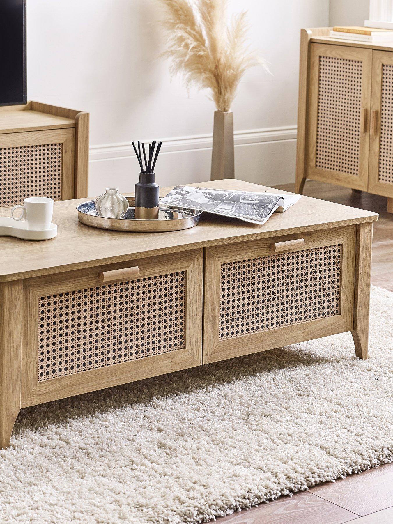 Product photograph of Julian Bowen Sydney 2 Drawer Coffee Table from very.co.uk