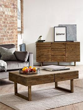 Product photograph of Julian Bowen Woburn 2 Drawer Coffee Table from very.co.uk