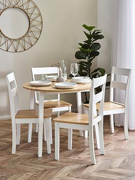 Product photograph of Julian Bowen Set Of 2 Linwood Dining Chairs from very.co.uk