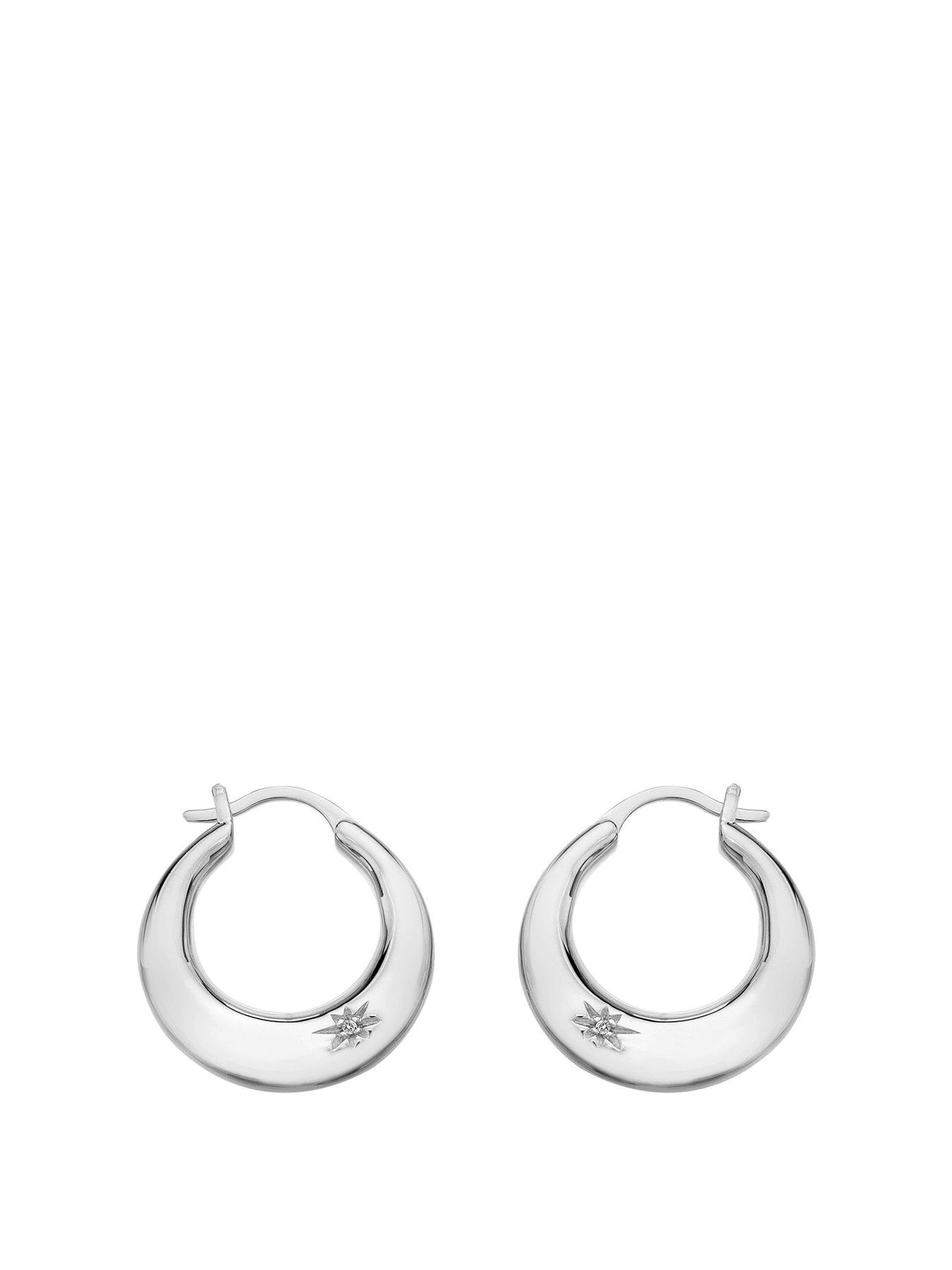 Product photograph of Hot Diamonds Soul Statement Earrings from very.co.uk