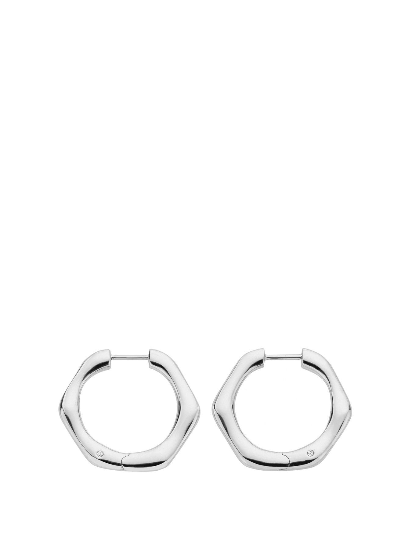 Product photograph of Hot Diamonds Fluid Earrings from very.co.uk