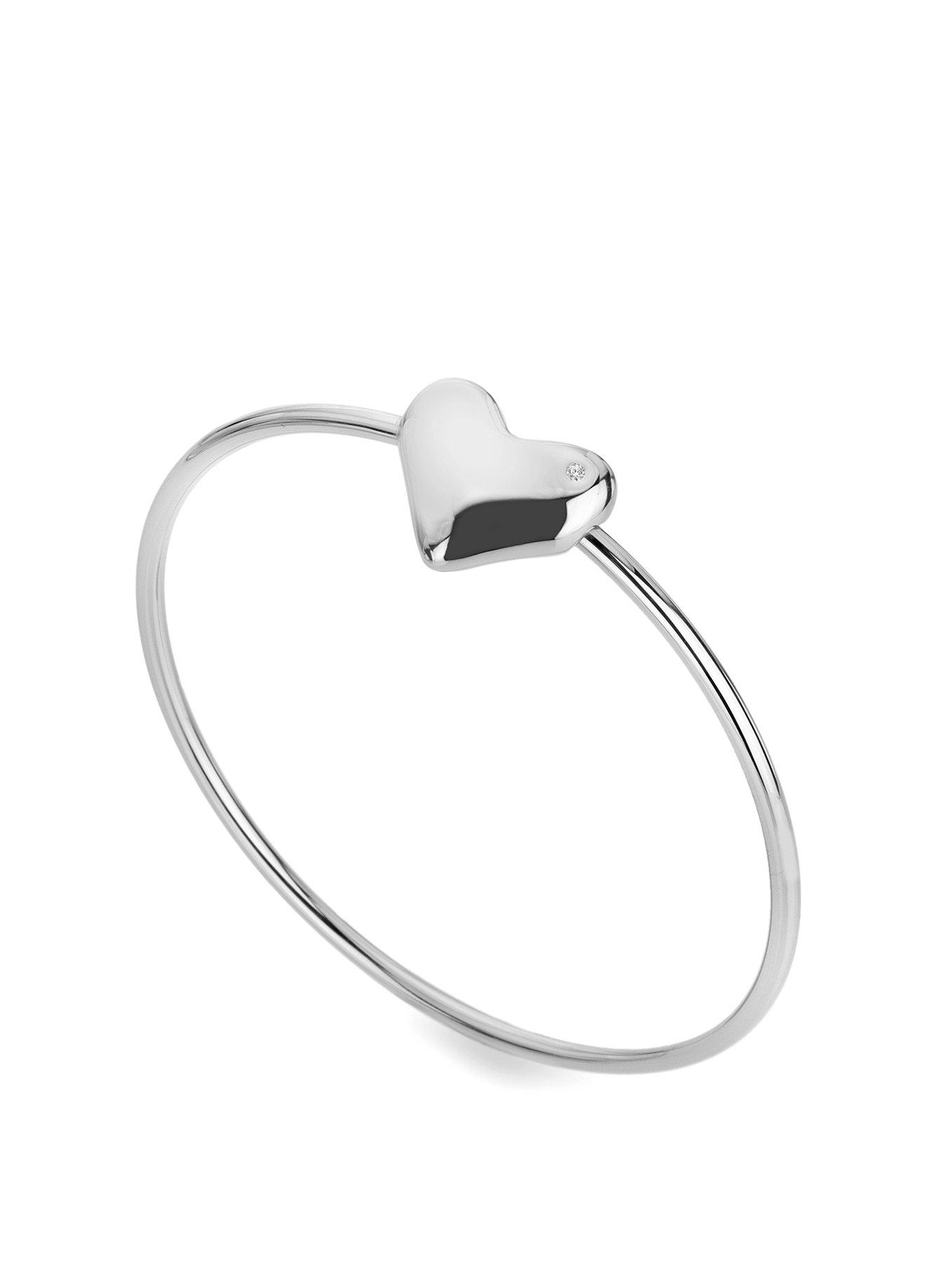 Product photograph of Hot Diamonds Desire Bangle from very.co.uk