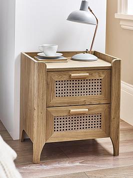 Product photograph of Julian Bowen Sydney 2 Drawer Bedside from very.co.uk