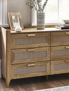 Product photograph of Julian Bowen Sydney 6 Drawer Wide Chest from very.co.uk