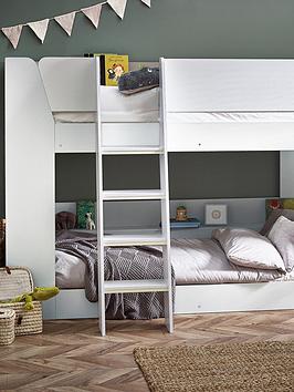 Product photograph of Julian Bowen Parsec Bunk Bed All White from very.co.uk
