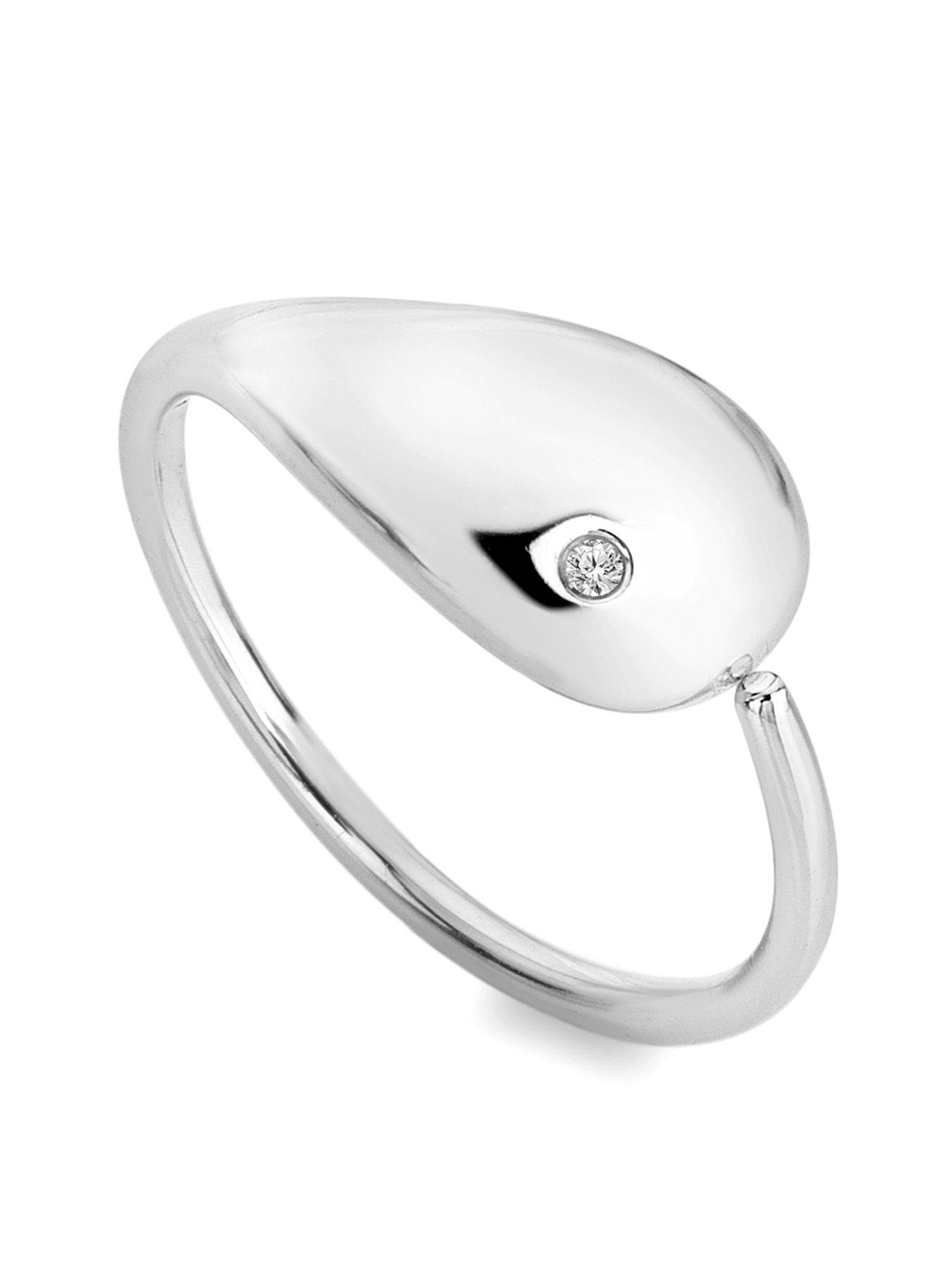 Product photograph of Hot Diamonds Tide Ring from very.co.uk