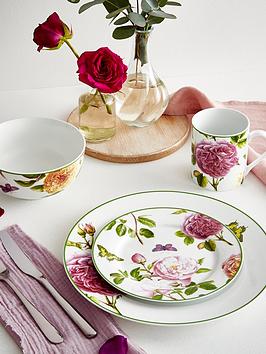 Product photograph of Portmeirion Sophie Conran Roses 16 Piece Dinner Set from very.co.uk