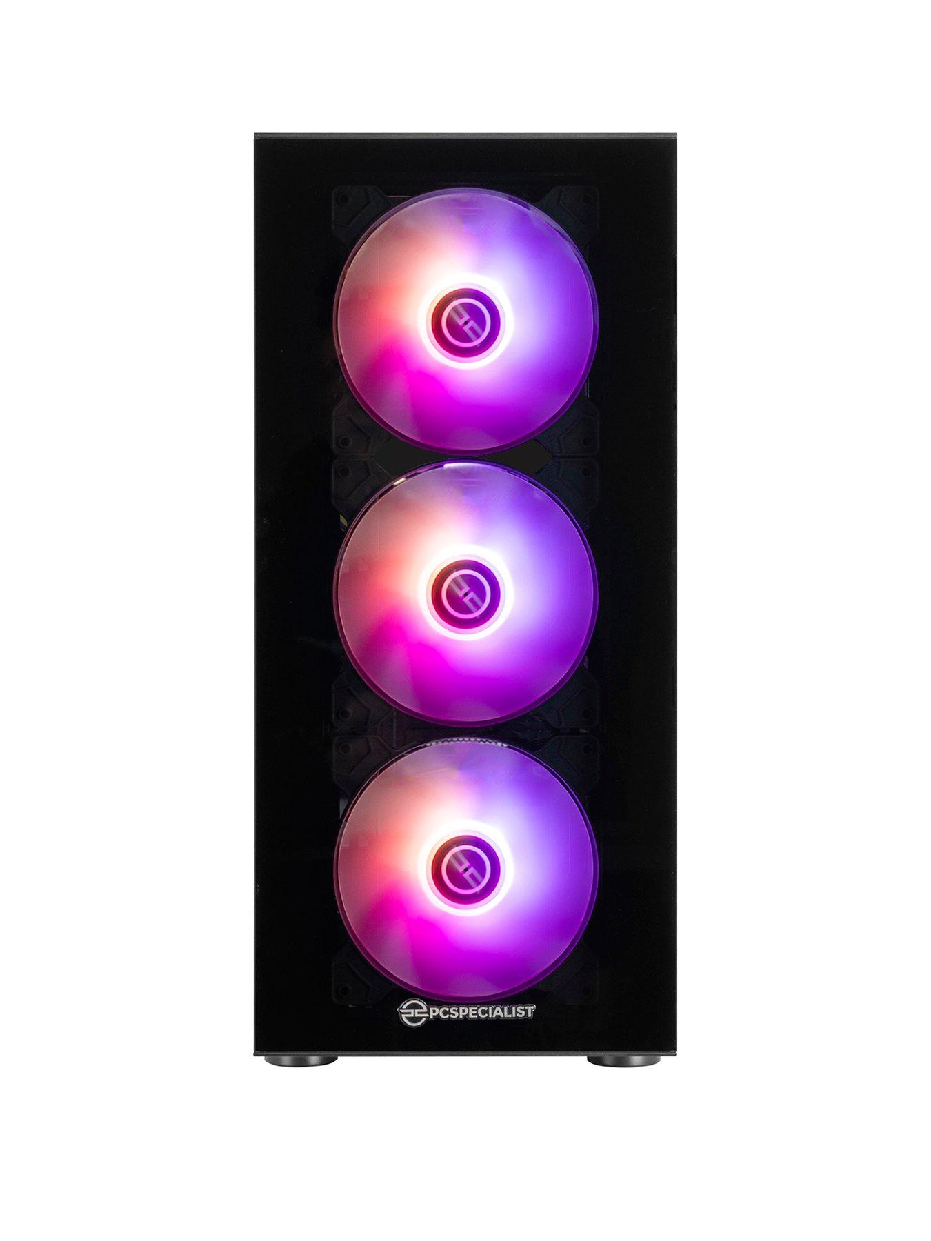 Image 3 of 7 of PCSpecialist Fusion 250 Gaming Desktop, 24-inch FHD&nbsp;Monitor, Keyboard &amp; Mouse Bundle - NVIDIA GEFORCE RTX 4060 Ti, AMD Ryzen 5, 16GB RAM, 1TB SSD
