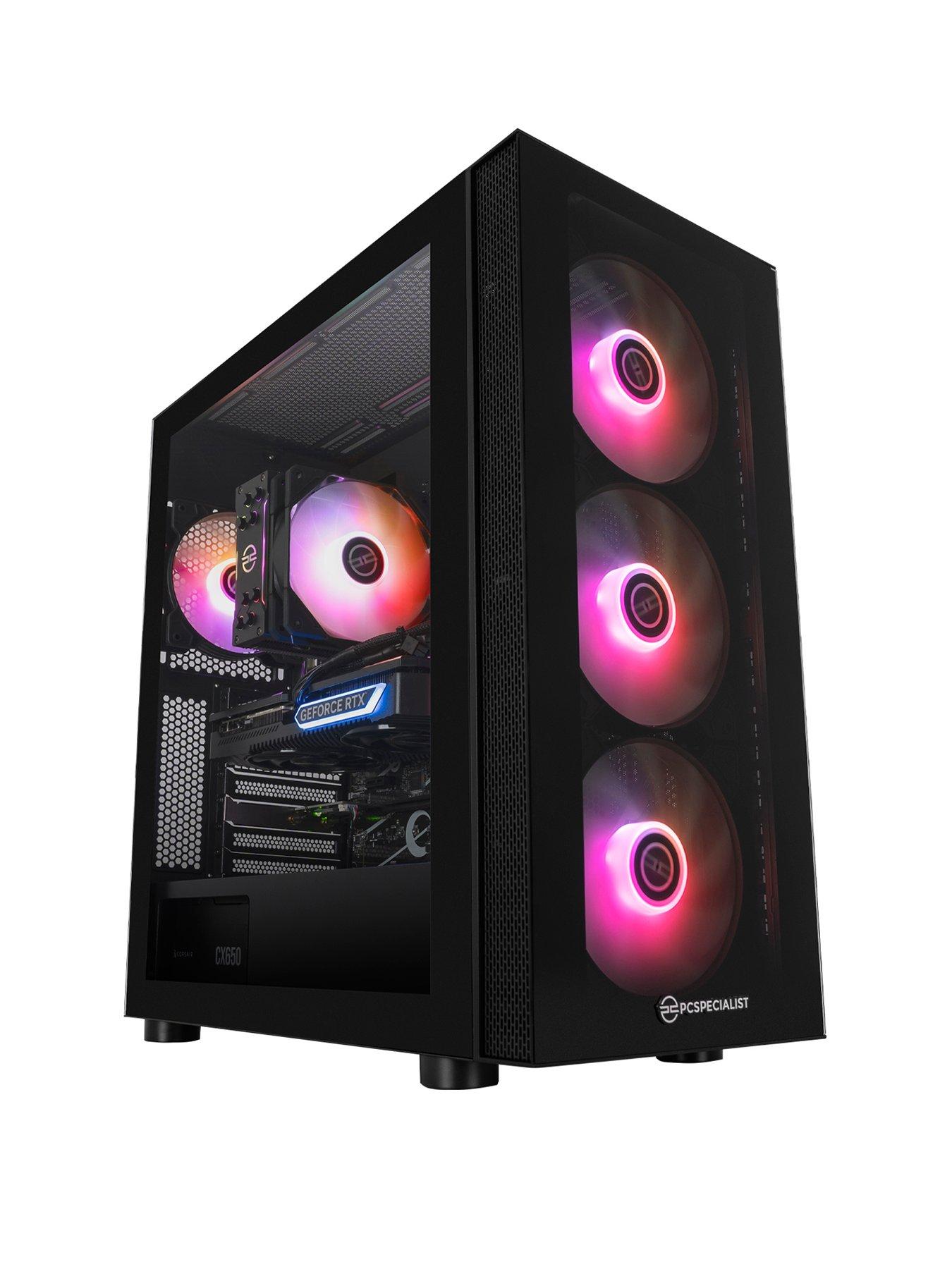 Image 1 of 6 of PCSpecialist Cypher 310 Gaming Desktop - NVIDIA GEFORCE RTX 4070 Super, Intel Core i7, 16GB RAM, 1TB SSD
