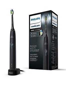 Philips Sonicare Series 4300 Protectiveclean Electric Toothbrush - Black Hx6800/44