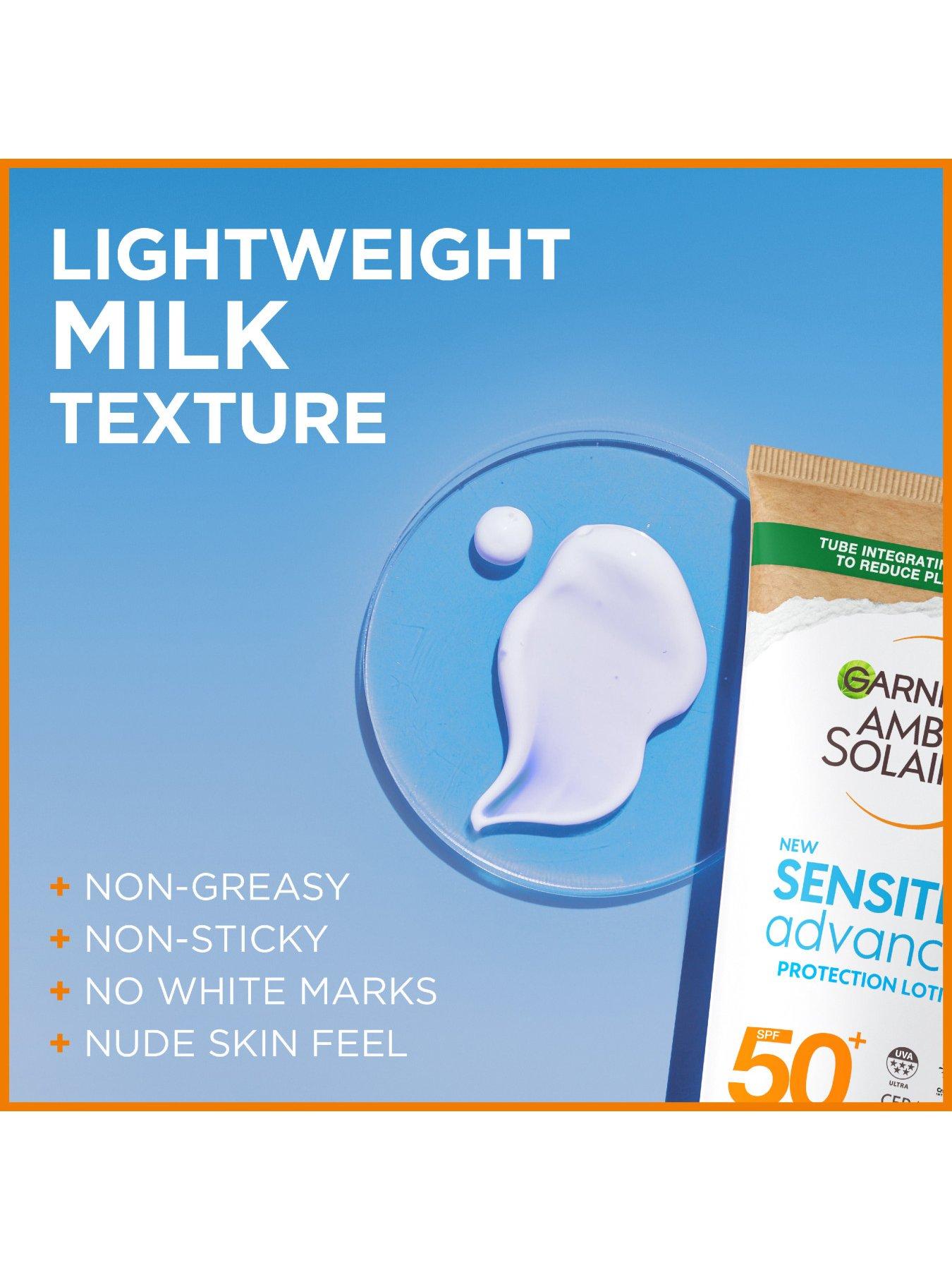 Image 4 of 5 of Garnier Ambre Solaire SPF 50+ Sensitive Advanced Hypoallergenic Sun Cream -&nbsp;175ml