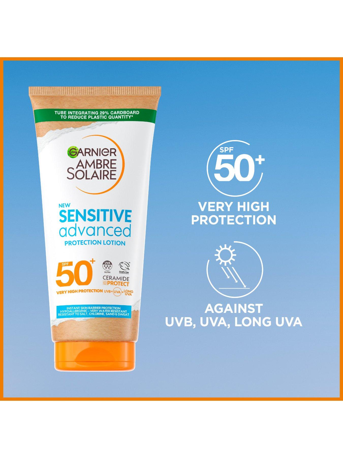Image 5 of 5 of Garnier Ambre Solaire SPF 50+ Sensitive Advanced Hypoallergenic Sun Cream -&nbsp;175ml