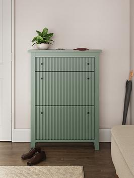 Product photograph of Gfw Bliss 3 Drawer Shoe Cabinet from very.co.uk