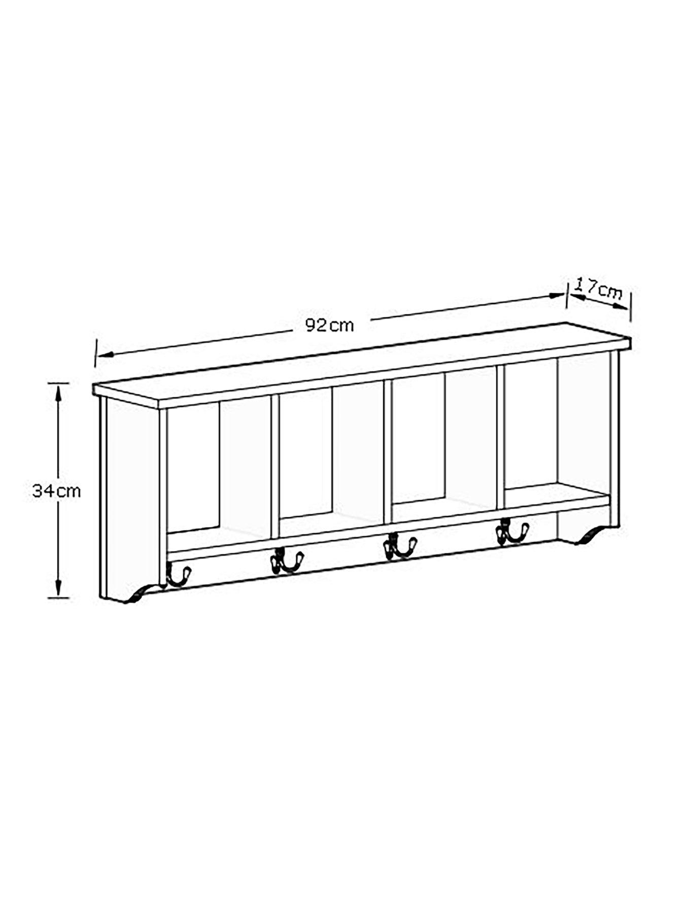 GFW Kempton Shoe Bench + Wall Rack | Very.co.uk