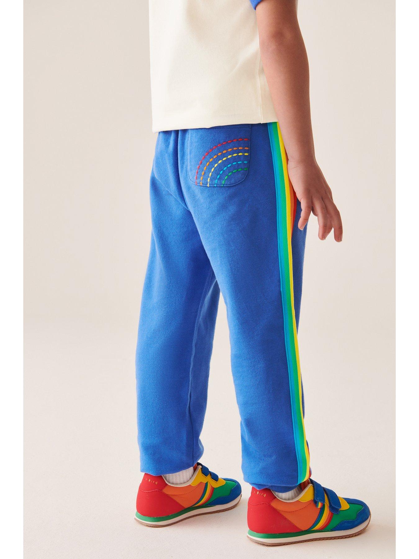 Little Bird Rainbow Tee And Jogger Set Blue Very