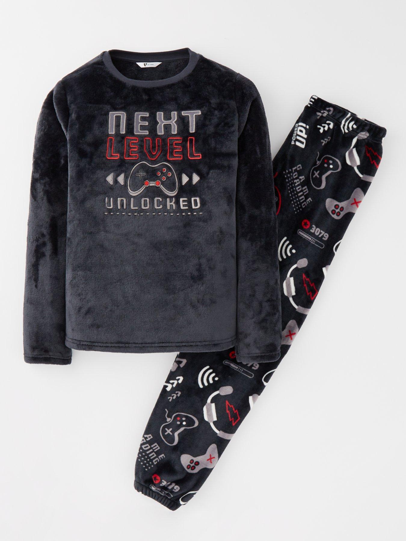 V by Very V by VeryBoys Fleece Gaming Pyjama Set Multi Very