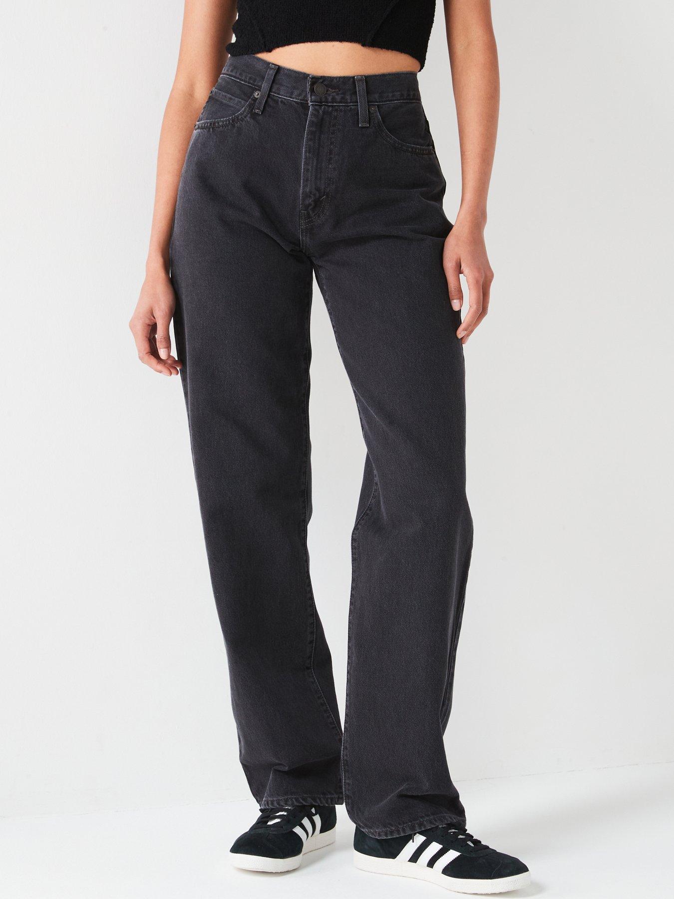 Levi's 94 Baggy Jeans, Black, Size 29, Inside Leg 33, Women