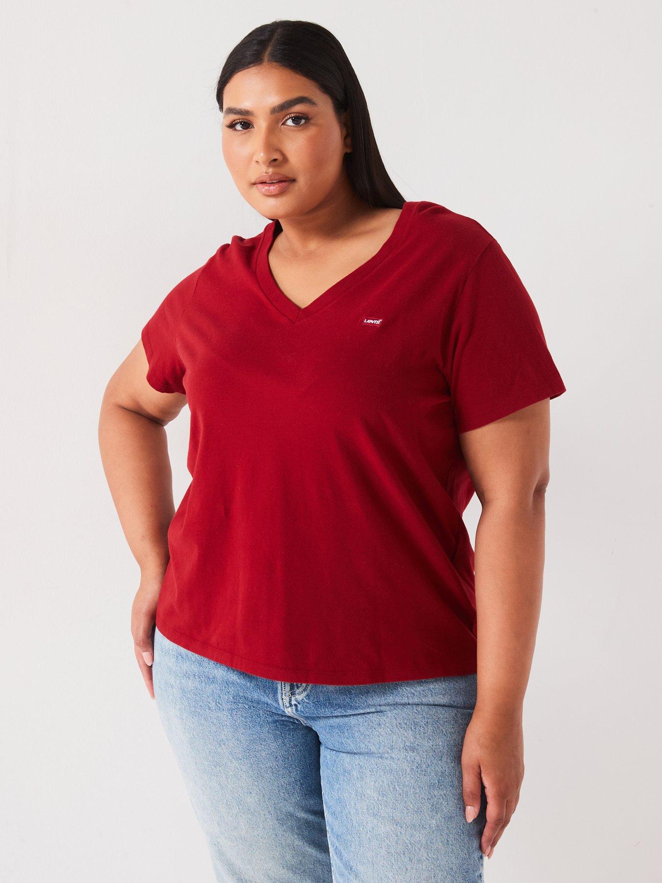 Tops | Red | 4XL | Women | Very