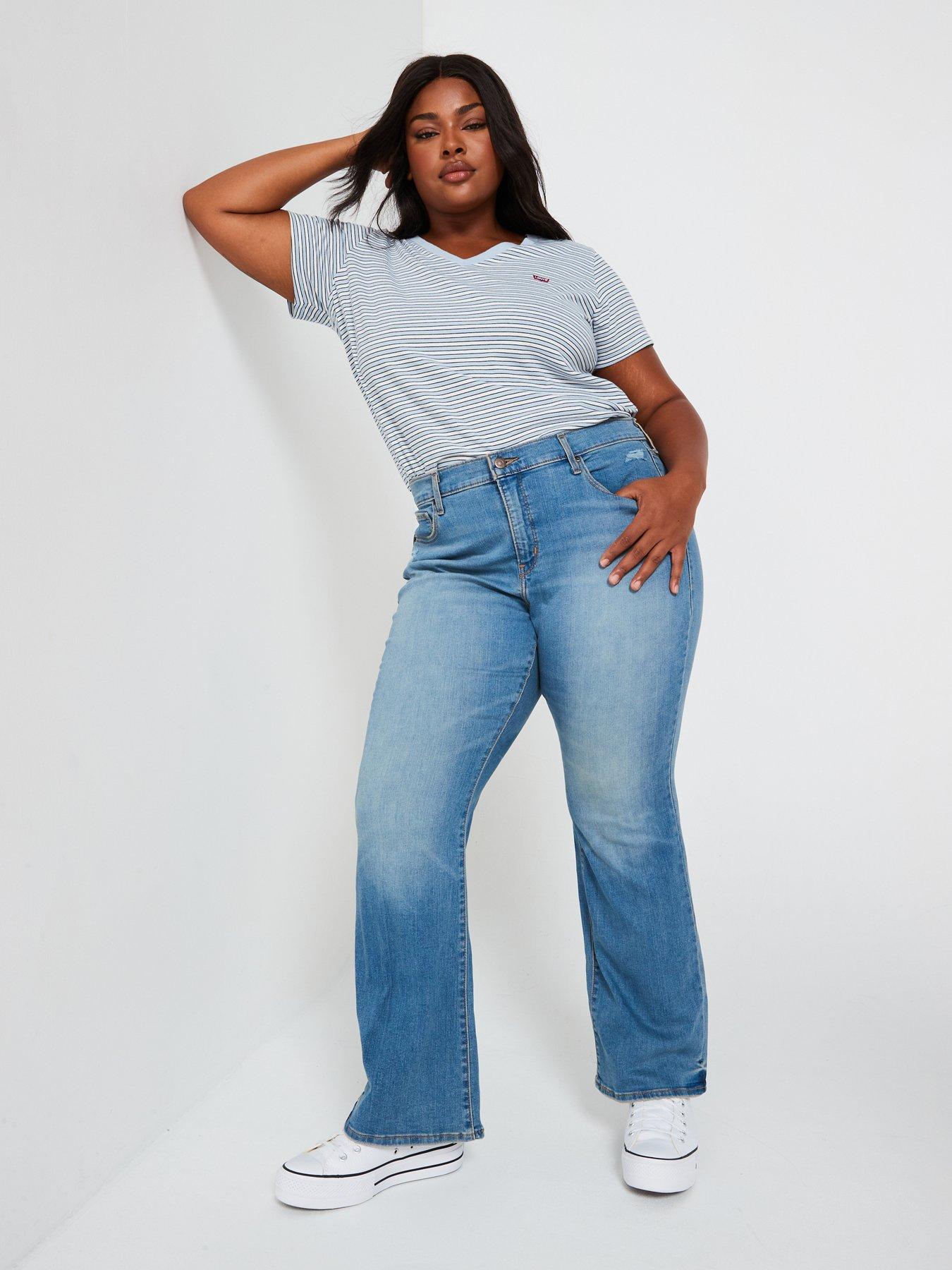 Image 3 of 5 of Levi's Plus 315 Plus Shaping Bootcut Jean - Cave Wall - Blue