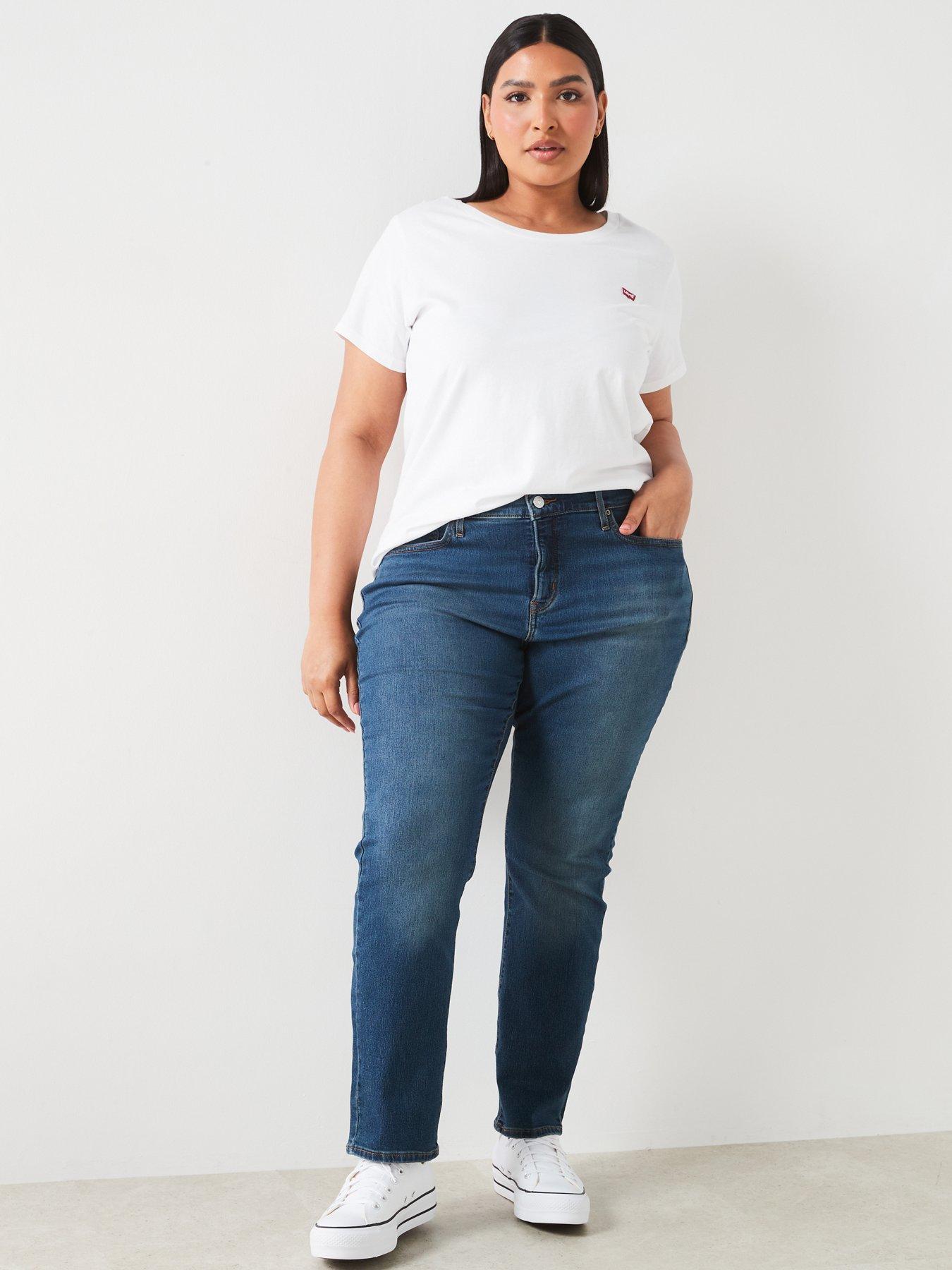 Image 3 of 4 of Levi's Plus 314T Shaping Straight Jeans (plus Size) - Zealous Blue Plus