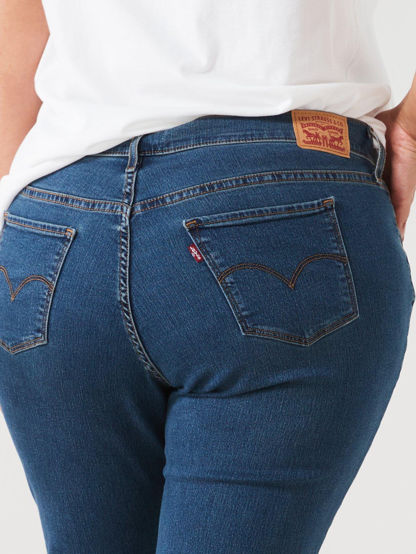 Image 4 of 4 of Levi's Plus 314T Shaping Straight Jeans (plus Size) - Zealous Blue Plus