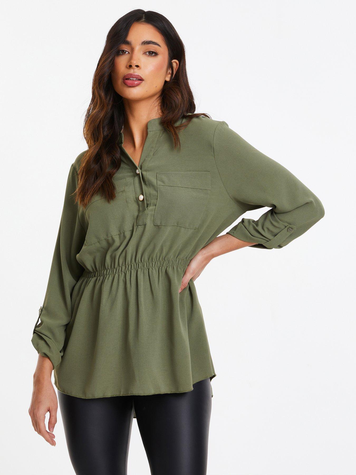 Wrap Tops for Women, Wrap Over Blouses