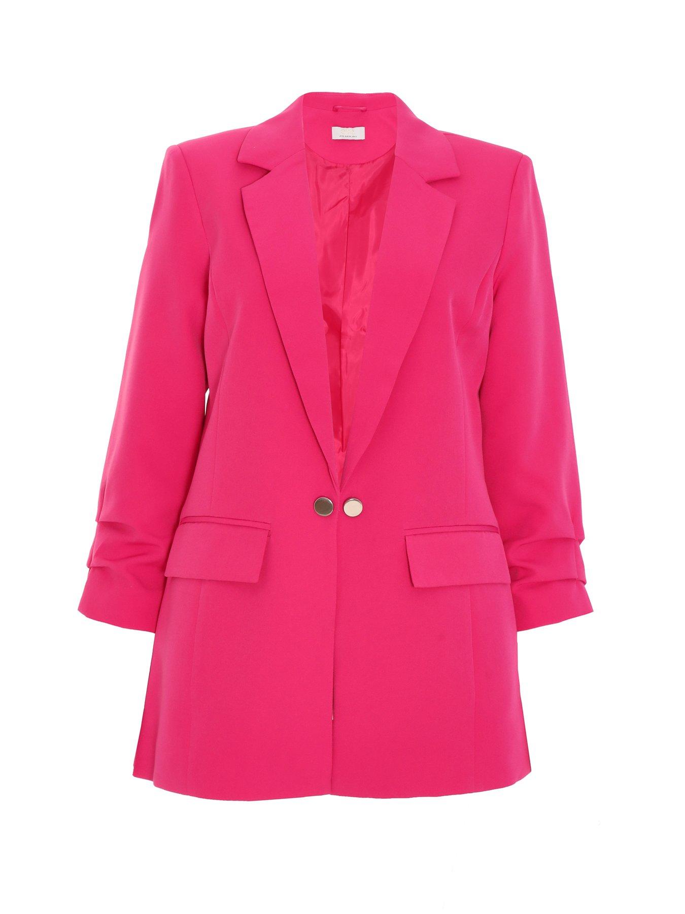 Bright pink blazer hotsell