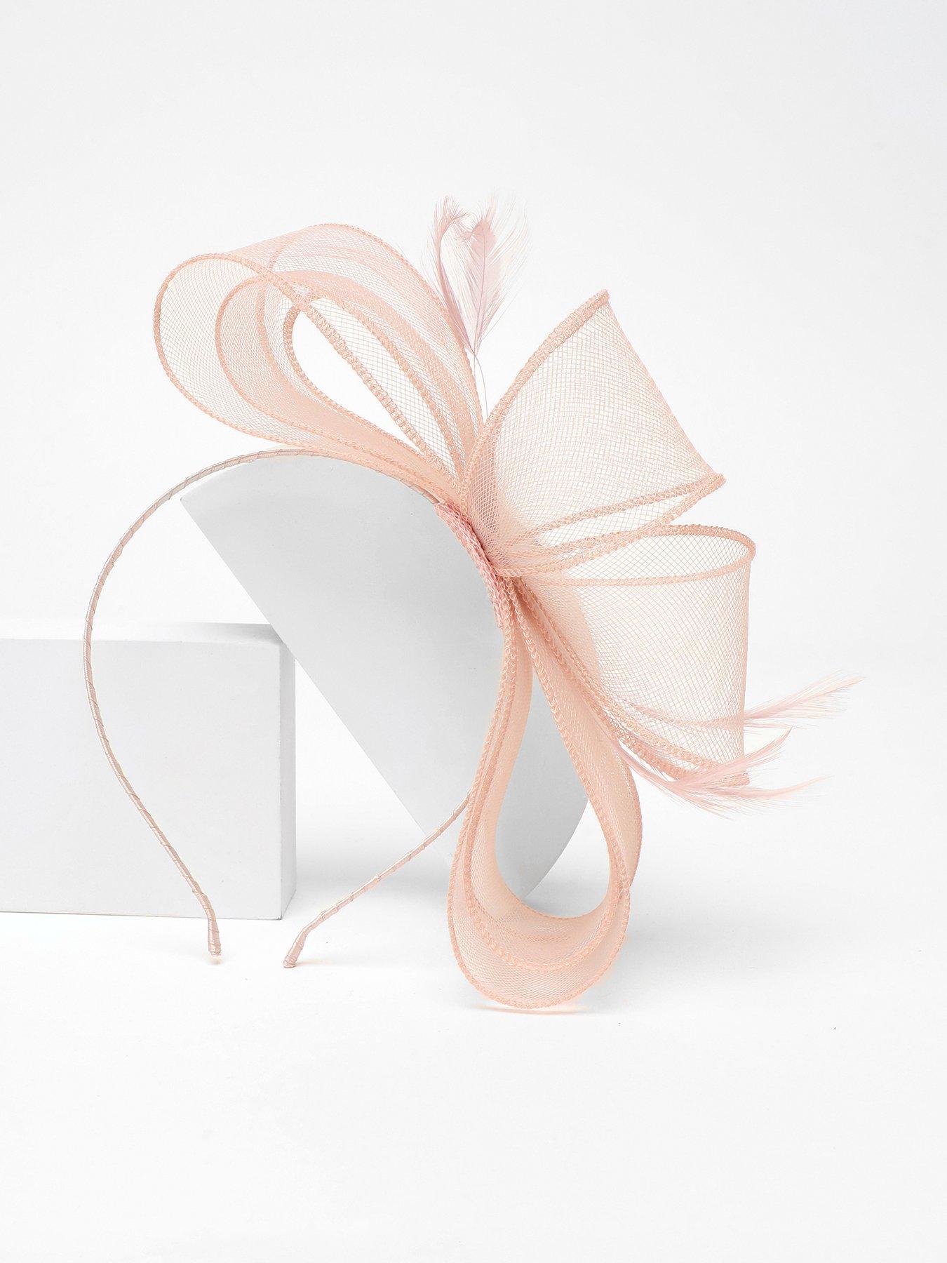 Image 1 of 2 of Quiz Mauve Feather Loop Headband Fascinator