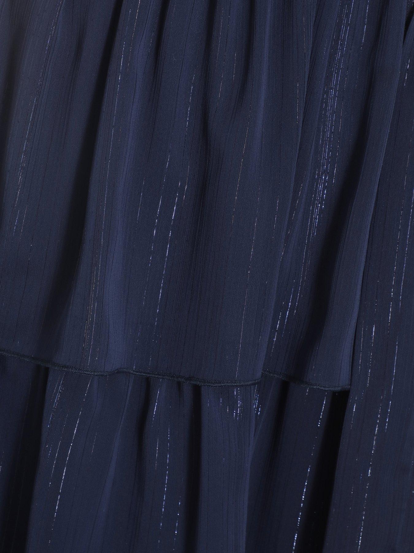 Isadora | Sleeveless High Neck Tiered Midi Dress