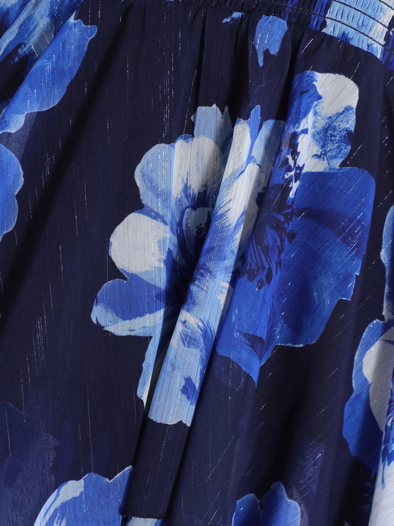 Quiz Navy Floral Skater Mini Dress | Very