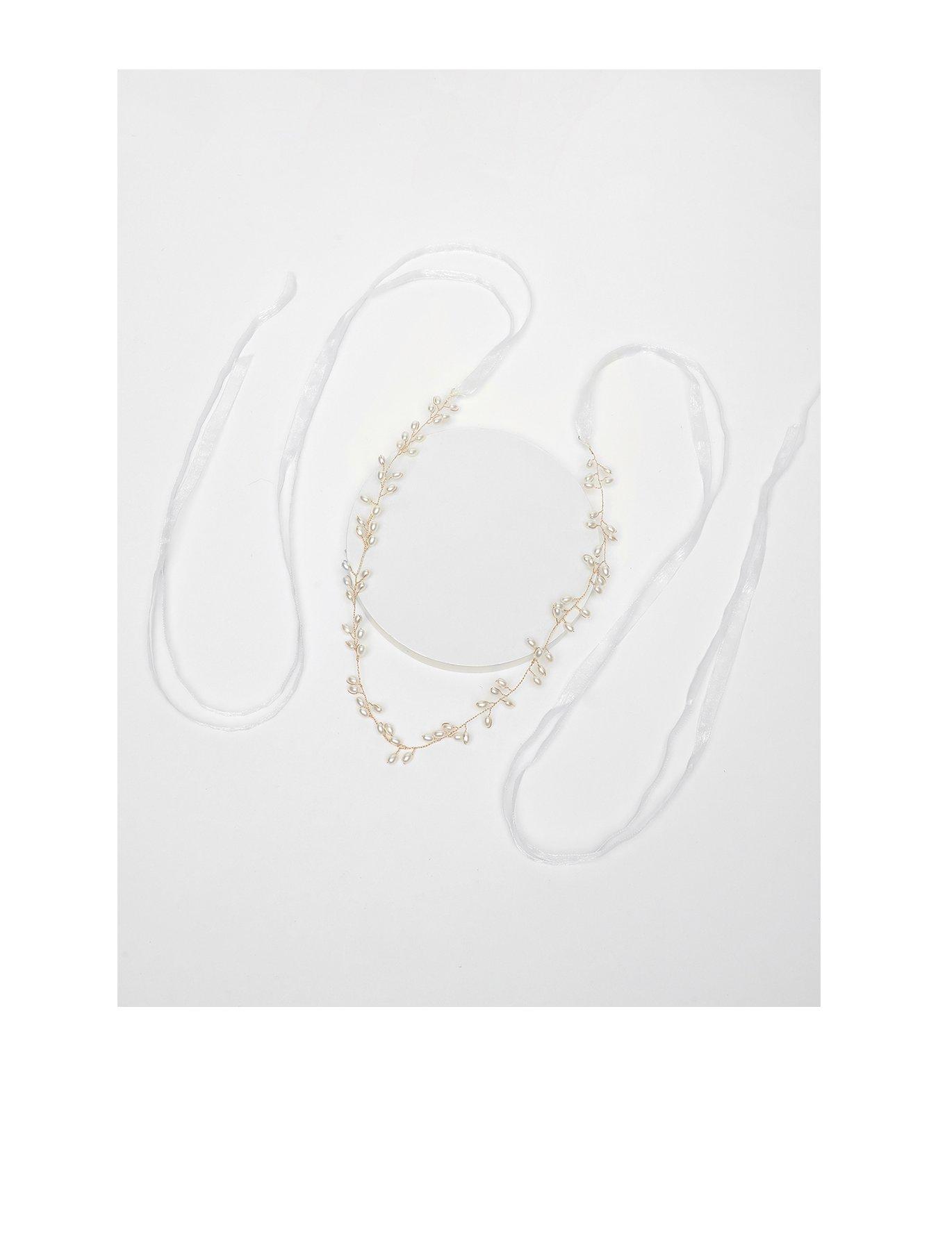 Quiz Bridal Gold Pearl Belt | Very.co.uk